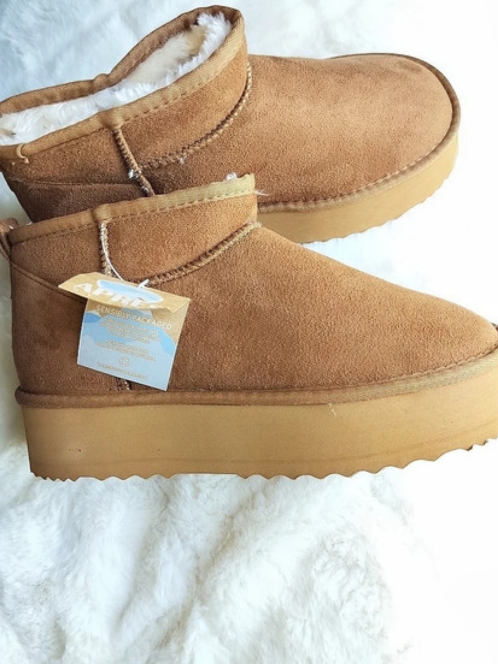 Apres Brown Ankle Boots NWT Size 8